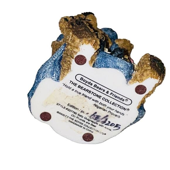 10/25🦋 Boyd's Bears & Friends The Bearstone Collection Sally Quignapple w/ Annie - Picture 12 of 12